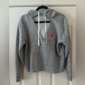 Victorias Secret PINK Washington State University WSU Pullover Sweatshirt Gray M